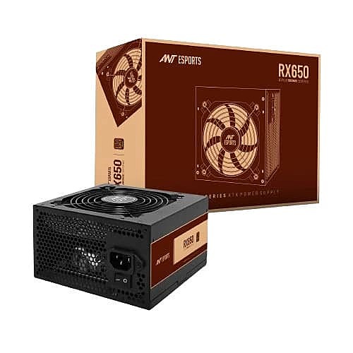 Ant Esports RX650 SMPS – 650W Power Supply | 80 Plus Bronze | Non-Modular PSU