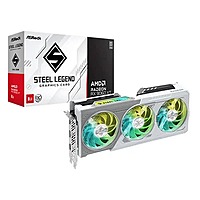 ASRock RX 9060 XT Steel Legend OC 8GB GDDR6 Graphics Card – Triple Fan Cooling | 4K Support