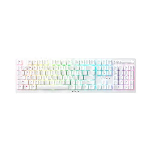Razer DeathStalker V2 Pro Wireless Keyboard – Low-Profile Clicky Purple | RGB | White