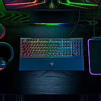 Razer Ornata V3 Gaming Keyboard – Mecha-Membrane Switches | RGB | Wrist Rest