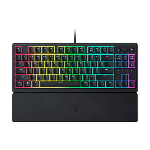 Razer Ornata V3 Tenkeyless Gaming Keyboard – Mecha-Membrane | RGB | Wrist Rest