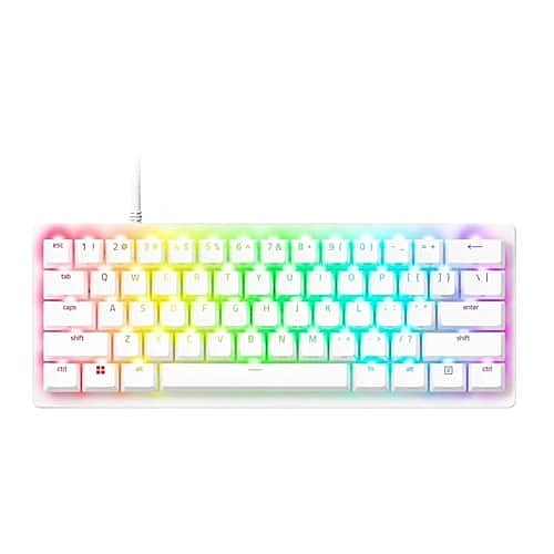 Razer Huntsman V3 Pro Mini Analog Optical Gaming Keyboard – 60%  RGB  White