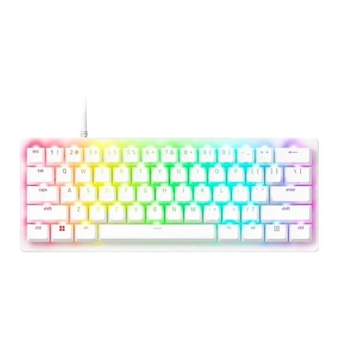 Razer Huntsman V3 Pro Mini Analog Optical Gaming Keyboard – 60% RGB White