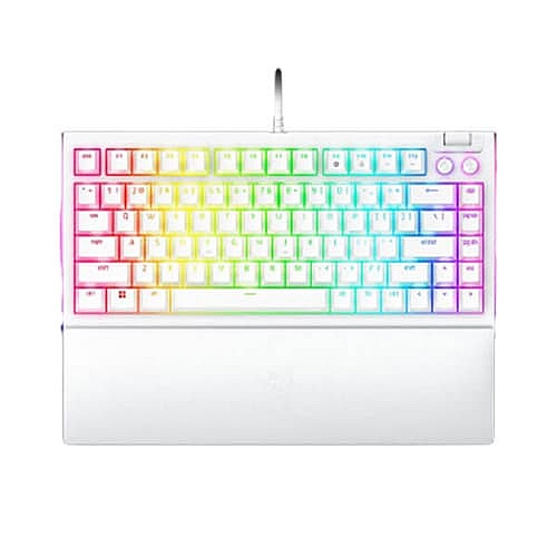 Razer BlackWidow V4 75% Mechanical Gaming Keyboard – Tactile | RGB | White | USB