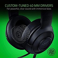 Razer Kraken X Lite Gaming Headset – 40mm Driver | 7.1 Audio | Over-Ear | 3.5mm
