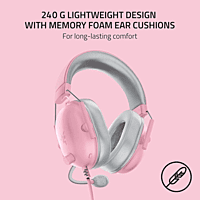 Razer BlackShark V2 X 7.1 Gaming Headset – Fixed Mic | 50mm Drivers | Quartz Color