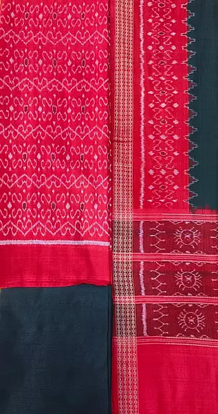 s bandha dress set-red