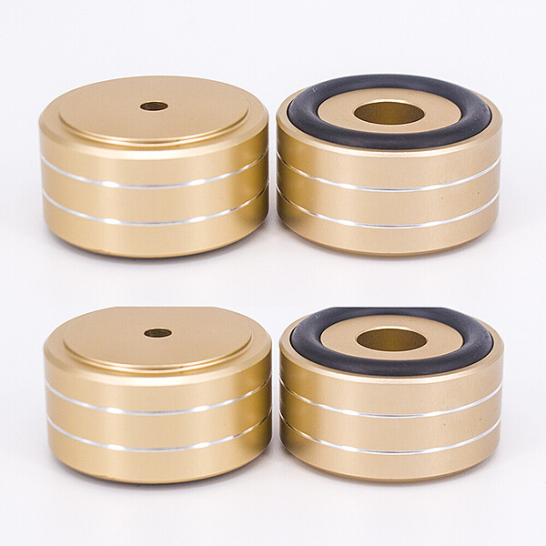 ASW - Premium Aluminium Cabinet Feet - 40MM Dia. x 22MM Height (4 Pcs.) Gold - ACF40M-GLD