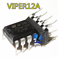 VIPER12A AC/DC Switcher IC- DIP-8 Package