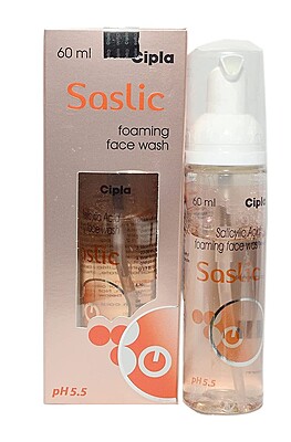 Saslic Salicylic Acid Foaming Face Wash pH 5.5 for Acne Prone Skin