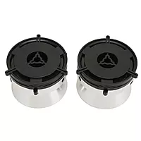 Aluminium NAB Hub Adaptor - 1 Pair - Silver - ALU-NAB-S