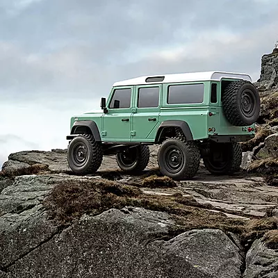 MN111 1:18 Scale 4WD RC Rock Crawler – Land Rover Defender D110 Alloy Edition| 2.4GHz RTR Off-Road Remote Control Car