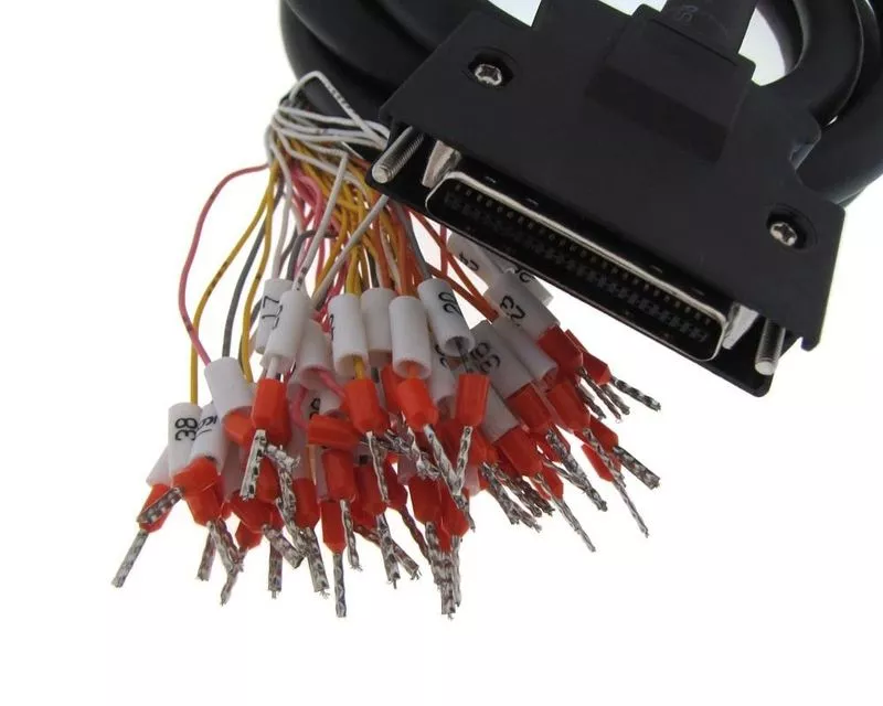 CN50 50P SCSI I/O Signal Connection Cable w/ pre-crimped Ferrules 0.5 mtr