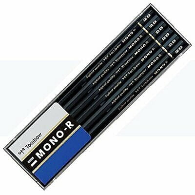 TOMBOW MONO R GRAPHITE PENCILS, 12 PENCILS IN PLASTIC CASE