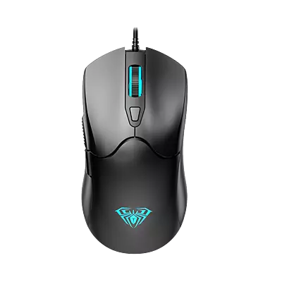 OpenBox Aula S13 / Viper Design, Lightweight (110 gm),6 buttons,upto 3600 DPI,Rainbow Backlit Wired Optical Gaming Mouse