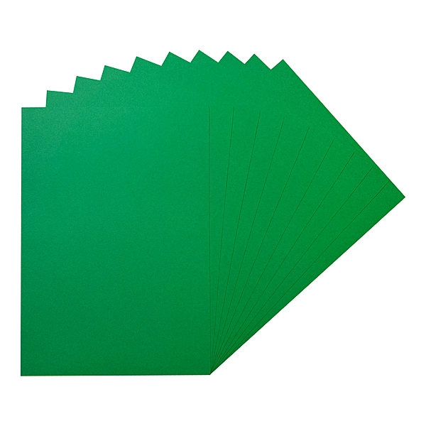 Pack of 50 A5 Green Coloured Card 160gsm Sheets