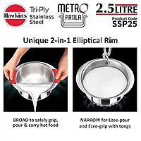 HAWKINS TRI PLY SS METRO 2.5L SSP25