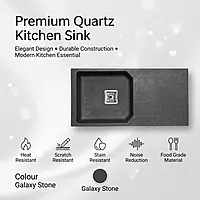 Quartz Pro Drain Board Sink (Galaxy Stone)