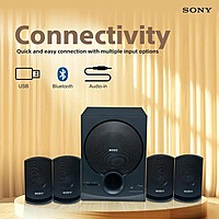 Sony SA-D40M2 4.1 Channel Bluetooth Speaker System – Deep Bass | Home Audio