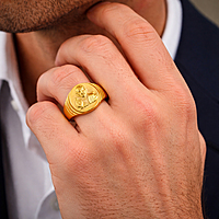 Impon Sai Baba Ring – Gold Finish Devotional Jewelry