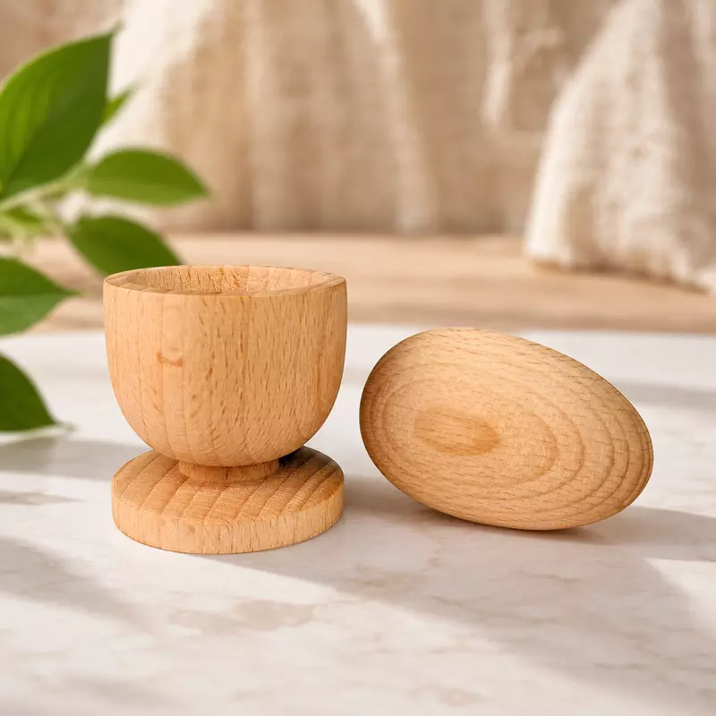 Channapatna Toys Montessori Wooden Egg and Cup Set