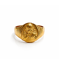 Impon Sai Baba Ring – Gold Finish Devotional Jewelry