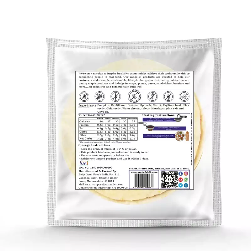 Assorted Sampler Roti Pack (Pack of 5) - Sorted