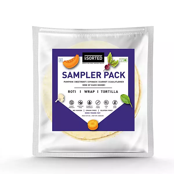 Assorted Sampler Roti Pack (Pack of 5) - Sorted