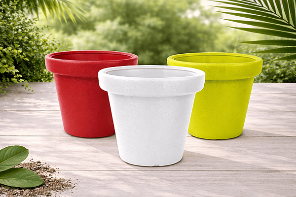 Sand Finish Clay Plant Pot | 12 Inch | Decorative Garden Planter