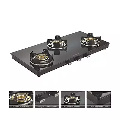 Three burner