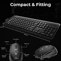 Coconut Sapphire Wireless Combo (Bluetooth & 2.4GHz, Seamless Connectivity, Sleek Design, Reliable Keyboard & Mouse for All Devices, 1 Year Warranty)