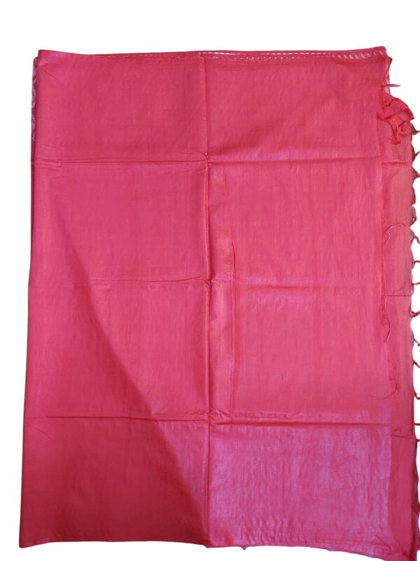 Red Woven Kota Silk Saree with Running Blouse