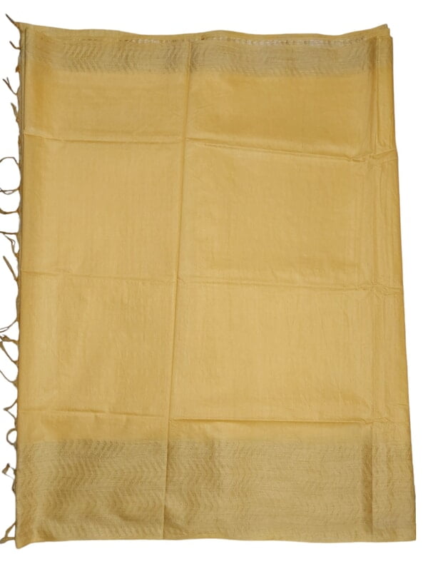 Yellow Woven Kota Silk Saree with Running Blouse