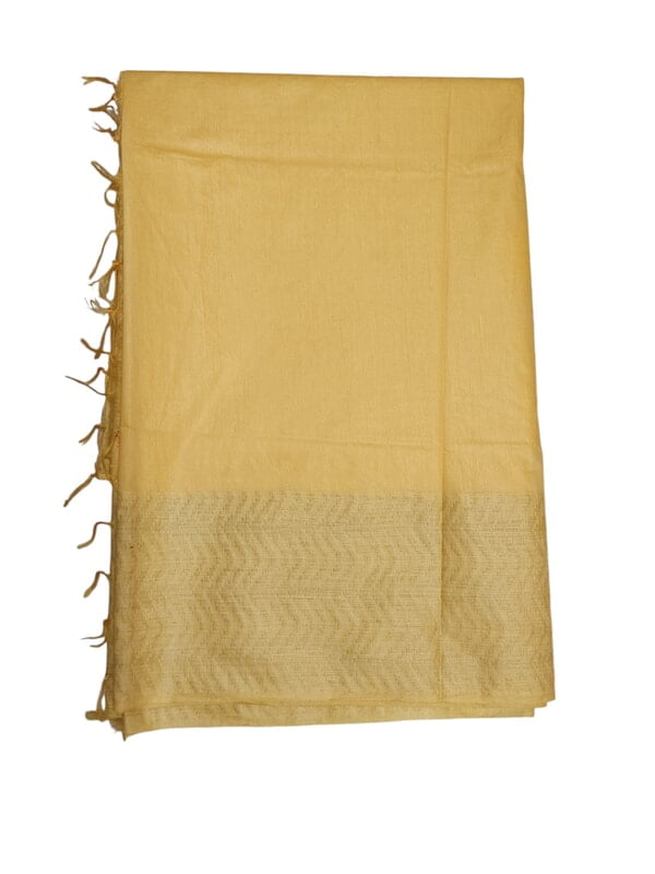 Yellow Woven Kota Silk Saree with Running Blouse