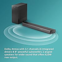 3.1 CH Dolby Atmos Soundbar – 620W Power, Immersive Audio Experience 3.1 CH Dolby Atmos Soundbar – 620W Power, Immersive Audio Experience