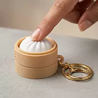 Dumpling Clicker Keychain