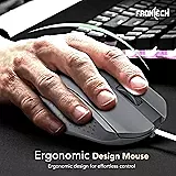 Frontech MS-0103 – Wired optical mouse with 1000 DPI, ergonomic design, and smooth tracking for precise and comfortable daily use.