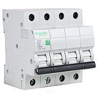 Schneider Electric MCB 4P, 63 A, C curve, 10000 A (pack of 1)