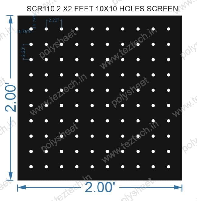 SCR110 2X2 FEET 10X10 HOLES SCREEN