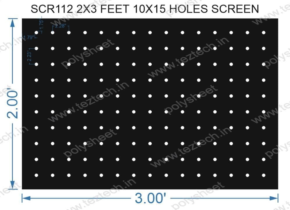 SCR112 2X3 FEET 10X15 HOLES SCREEN