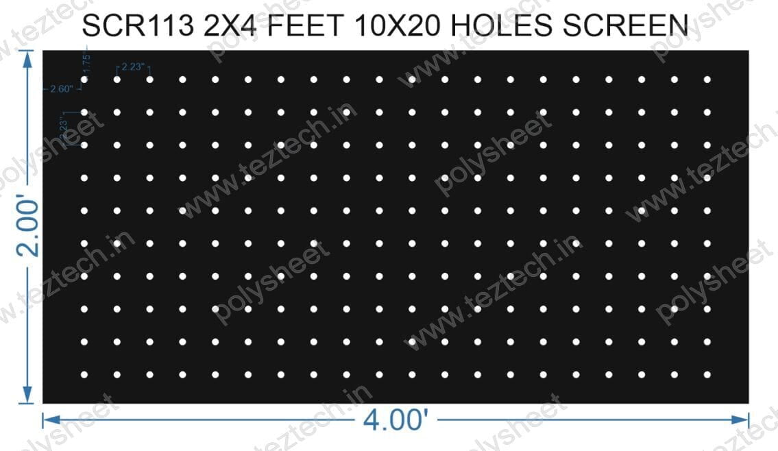 SCR113 2X4 FEET 10X20 HOLES SCREEN