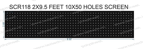 SCR118 2X9.5 FEET 10X50 HOLES SCREEN2X9.5 FEET 10X50 HOLES SCREEN