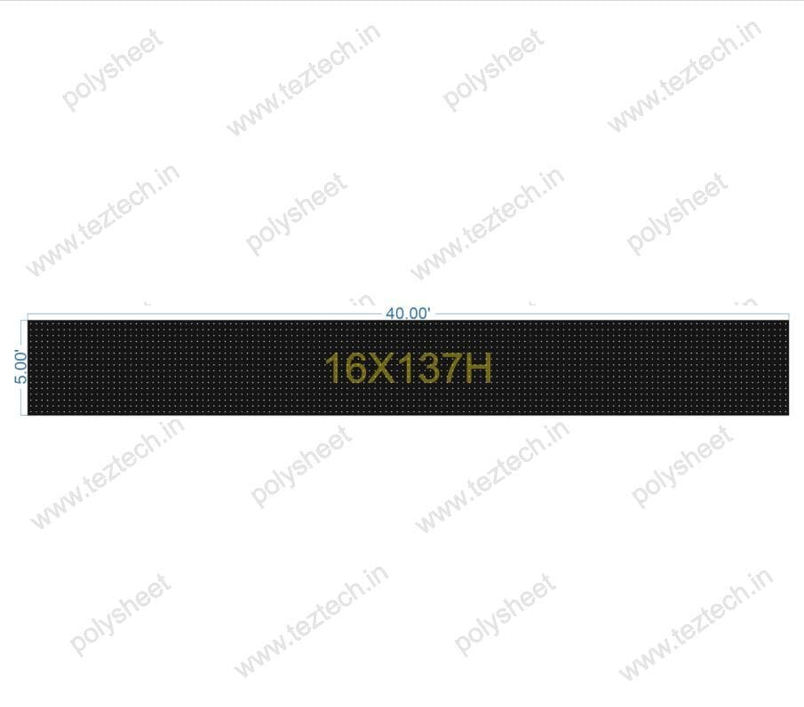 SCR124 5X40 FEET 16X137 HOLES SCREEN IN 11 PARTS TOTAL HOLES=2192