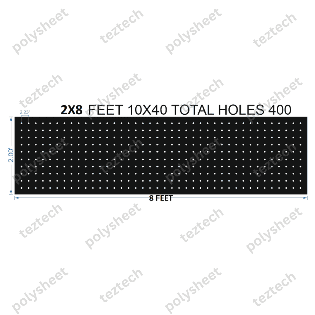 SCR126 2X8 FEET 10X40 HOLES SCREEN TOTAL HOLES=400