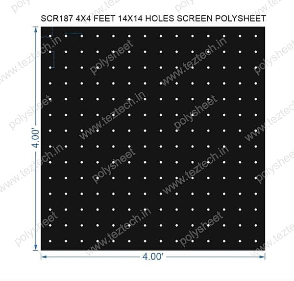 SCR187 4X4 FEET 14X14 HOLESSCREEN TOTAL HOLES-196