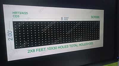 SCR566 2X8 FEET 10X30 HOLES SCREEN TOTAL HOLES=300