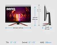 BenQ ,27" FHD, 240Hz, 1ms GTG, sRGB 99%,EX270M