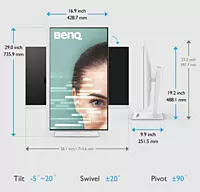 BenQ 31.5" 2K QHD IPS 75Hz Monitor, USB-C 65W PD, Coding Mode, Eye Safe, GW3290QT