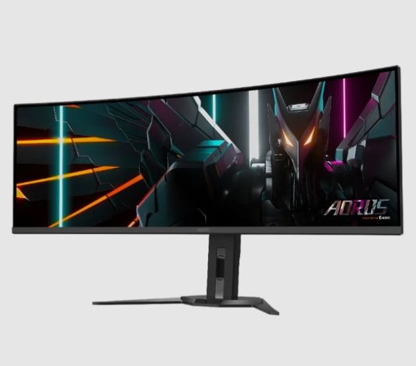 GIGABYTE, 49" OLED Curved, 5120x1440 DQHD, 144Hz, 0.03ms GTG, FreeSync, AORUS CO49DQ
