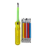 Multicolor Insulated Screwdriver Set of 6 + 1 Poker + 1 Tester | Heavy Duty